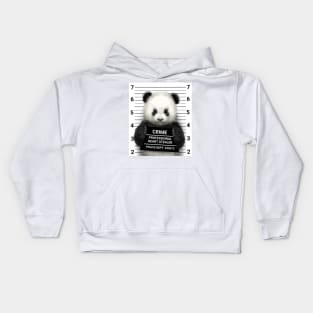 Panda mugshot Kids Hoodie